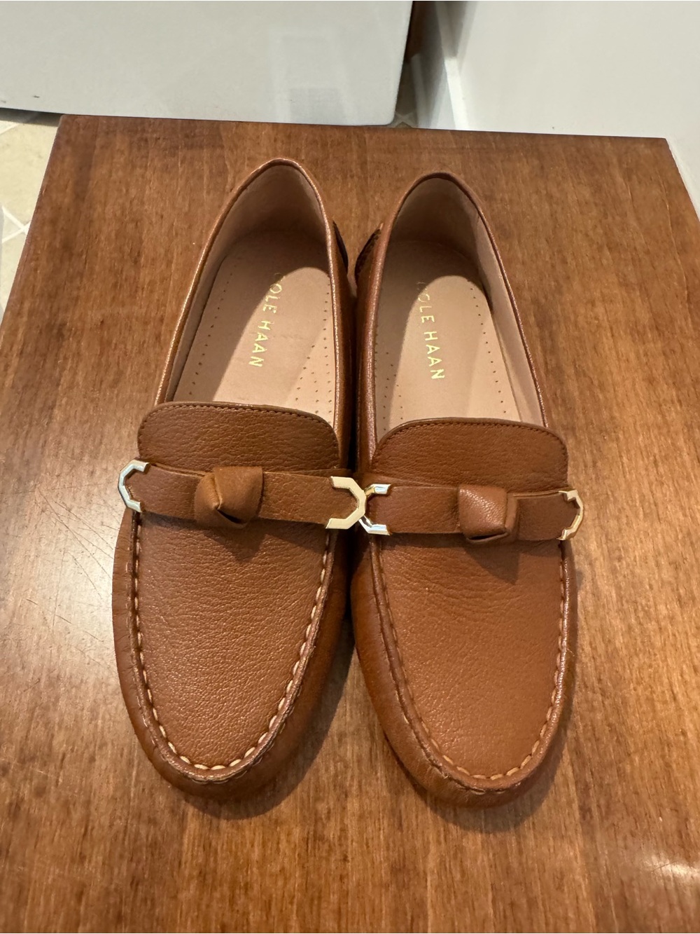 Cole Haan Tan Leather Loafers